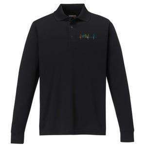 bicycle driving bicyclist cyclist bike rider Performance Long Sleeve Polo