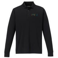 bicycle driving bicyclist cyclist bike rider Performance Long Sleeve Polo