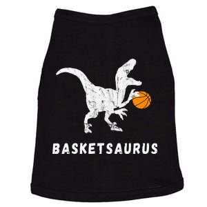 Basketball Dinosaur Baller T Rex Dino Playing Basketball Doggie Tank