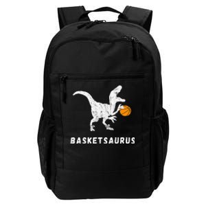 Basketball Dinosaur Baller T Rex Dino Playing Basketball Daily Commute Backpack