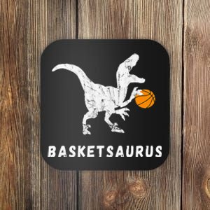 Basketball Dinosaur Baller T Rex Dino Playing Basketball Coaster