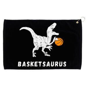 Basketball Dinosaur Baller T Rex Dino Playing Basketball Grommeted Golf Towel