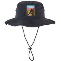 Baseball Drip Bat Dripping Ice Cream American Flag Bucket Hat