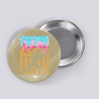 Baseball Drip Bat Dripping Ice Cream American Flag Button