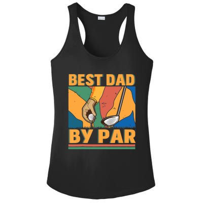 Best Dad By Par Father´s Day Golf Ladies PosiCharge Competitor Racerback Tank