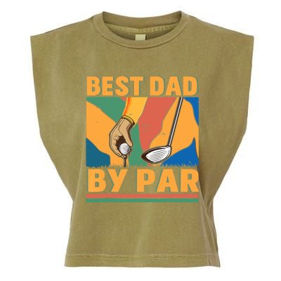 Best Dad By Par Father´s Day Golf Garment-Dyed Women's Muscle Tee