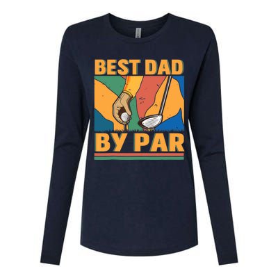 Best Dad By Par Father´s Day Golf Womens Cotton Relaxed Long Sleeve T-Shirt