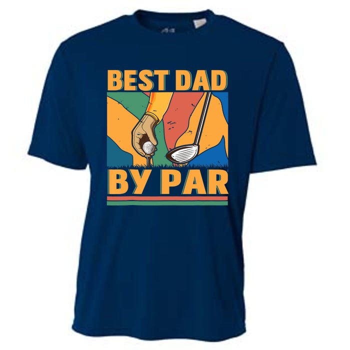 Best Dad By Par Father´s Day Golf Cooling Performance Crew T-Shirt