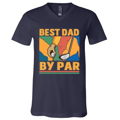 Best Dad By Par Father´s Day Golf V-Neck T-Shirt