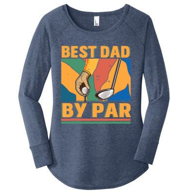 Best Dad By Par Father´s Day Golf Women's Perfect Tri Tunic Long Sleeve Shirt