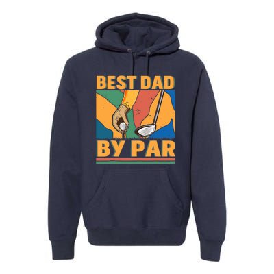 Best Dad By Par Father´s Day Golf Premium Hoodie