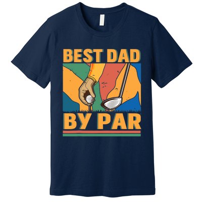 Best Dad By Par Father´s Day Golf Premium T-Shirt