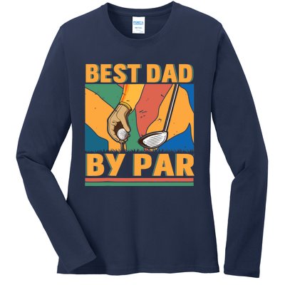 Best Dad By Par Father´s Day Golf Ladies Long Sleeve Shirt