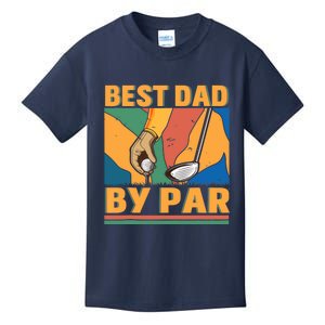 Best Dad By Par Father´s Day Golf Kids T-Shirt