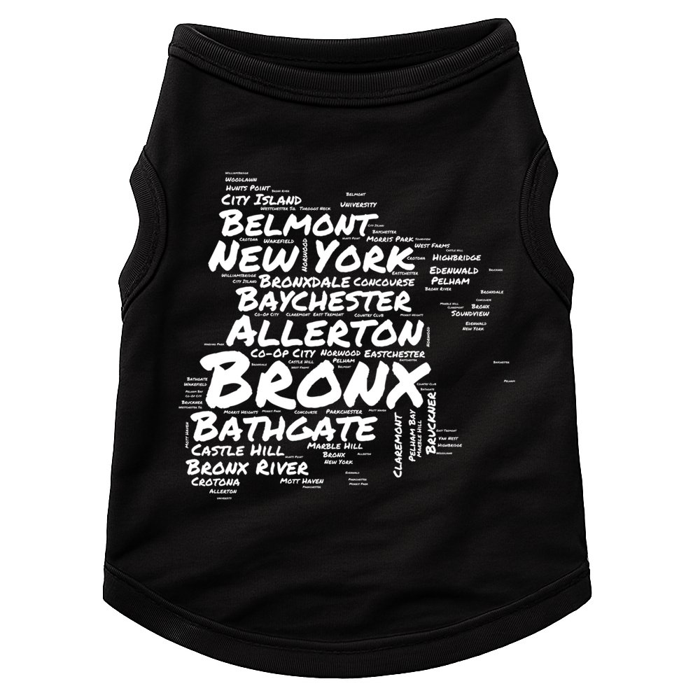 Boogie Down Bronx Neighborhoods Word Cloud Bronx New York Cute Gift Doggie Tank