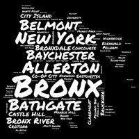 Boogie Down Bronx Neighborhoods Word Cloud Bronx New York Cute Gift Bucket Hat