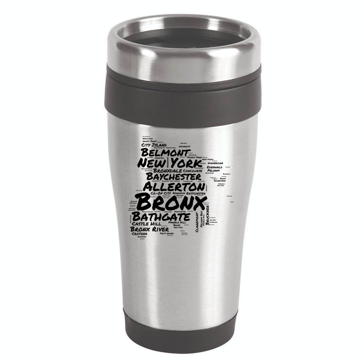 Boogie Down Bronx Neighborhoods Word Cloud Bronx New York Cute Gift 16oz Travel Tumbler