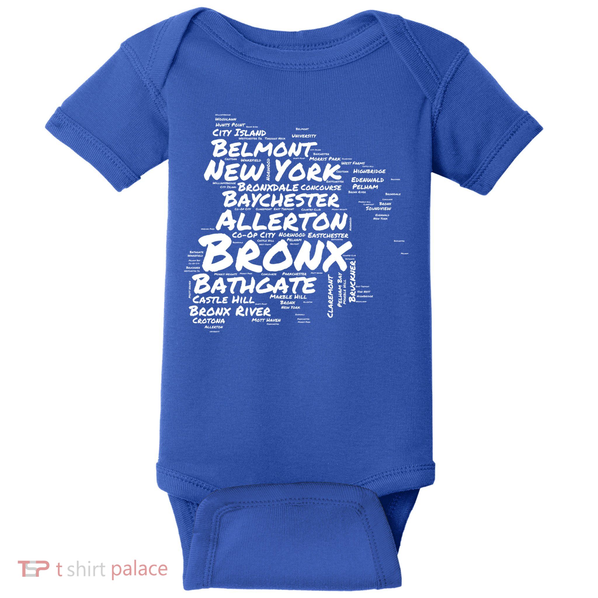 Boogie Down Bronx Neighborhoods Word Cloud Bronx New York Cute Gift Baby Bodysuit