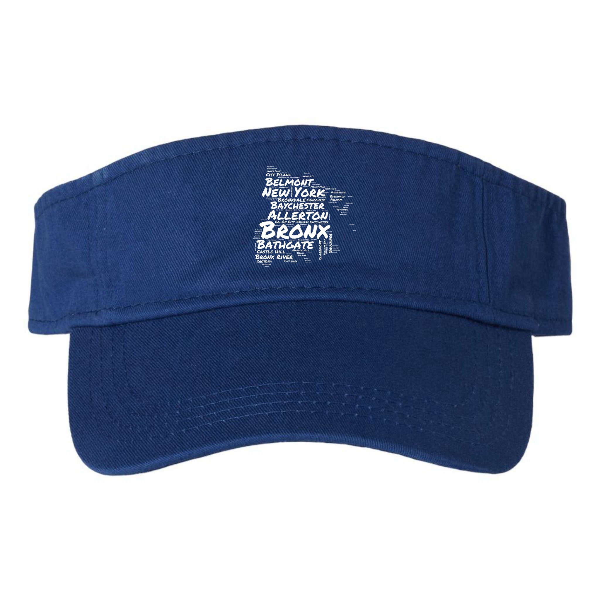 Boogie Down Bronx Neighborhoods Word Cloud Bronx New York Cute Gift Visor