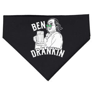 Ben Drankin Beer Happy St Patricks Day Costume Holiday Gift USA-Made Doggie Bandana