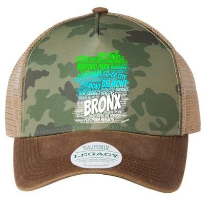 Boogie Down Bronx New York City Pride Map Area Like A Zoo Funny Gift Legacy Tie Dye Trucker Hat