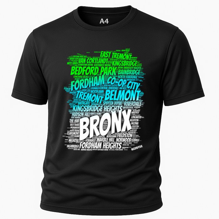 Boogie Down Bronx New York City Pride Map Area Like A Zoo Funny Gift Cooling Performance Crew T-Shirt