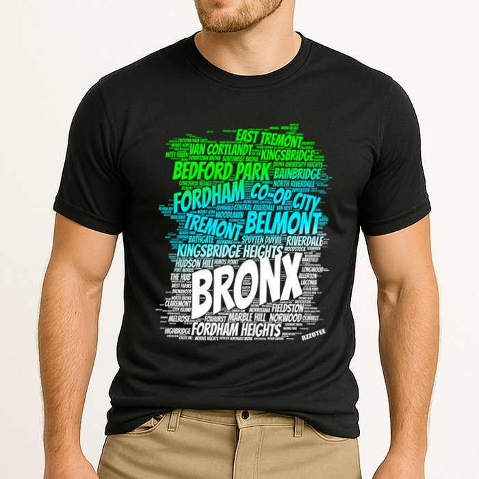 Boogie Down Bronx New York City Pride Map Area Like A Zoo Funny Gift Cooling Performance Crew T-Shirt