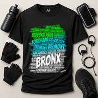 Boogie Down Bronx New York City Pride Map Area Like A Zoo Funny Gift Cooling Performance Crew T-Shirt