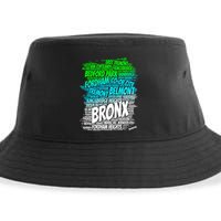 Boogie Down Bronx New York City Pride Map Area Like A Zoo Funny Gift Sustainable Bucket Hat