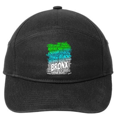Boogie Down Bronx New York City Pride Map Area Like A Zoo Funny Gift 7-Panel Snapback Hat