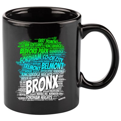 Boogie Down Bronx New York City Pride Map Area Like A Zoo Funny Gift 11oz C Handle Ceramic Mug