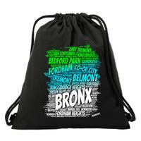 Boogie Down Bronx New York City Pride Map Area Like A Zoo Funny Gift Drawstring Bag