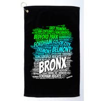 Boogie Down Bronx New York City Pride Map Area Like A Zoo Funny Gift Golf Towel