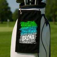 Boogie Down Bronx New York City Pride Map Area Like A Zoo Funny Gift Golf Towel