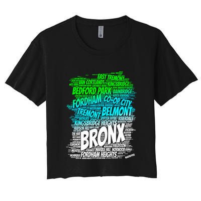 Boogie Down Bronx New York City Pride Map Area Like A Zoo Funny Gift Crop Top