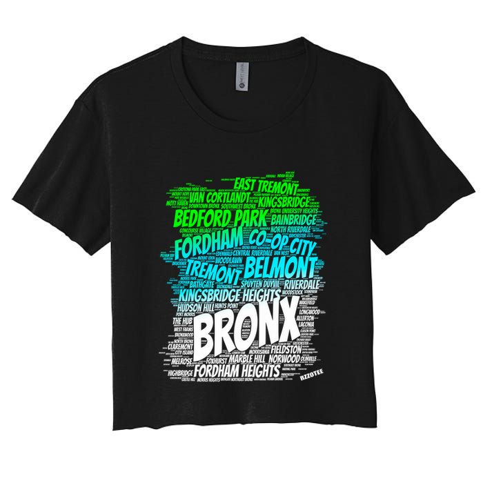 Boogie Down Bronx New York City Pride Map Area Like A Zoo Funny Gift Crop Top