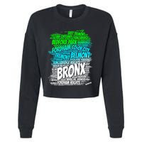 Boogie Down Bronx New York City Pride Map Area Like A Zoo Funny Gift Cropped Pullover Crew