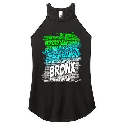 Boogie Down Bronx New York City Pride Map Area Like A Zoo Funny Gift Women's Perfect Tri Rocker Tank