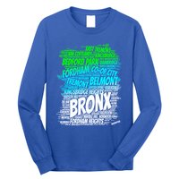 Boogie Down Bronx New York City Pride Map Area Like A Zoo Funny Gift Long Sleeve Shirt