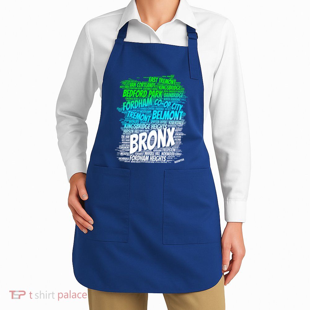 Boogie Down Bronx New York City Pride Map Area Like A Zoo Funny Gift Apron