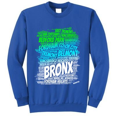 Boogie Down Bronx New York City Pride Map Area Like A Zoo Funny Gift Sweatshirt