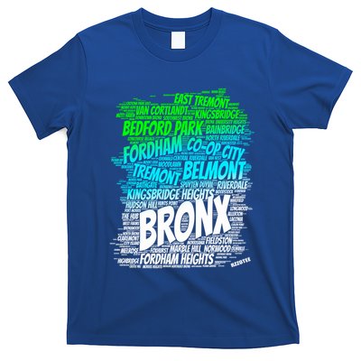 Boogie Down Bronx New York City Pride Map Area Like A Zoo Funny Gift T-Shirt