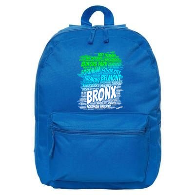 Boogie Down Bronx New York City Pride Map Area Like A Zoo Funny Gift 16 in Basic Backpack
