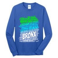 Boogie Down Bronx New York City Pride Map Area Like A Zoo Funny Gift Tall Long Sleeve T-Shirt
