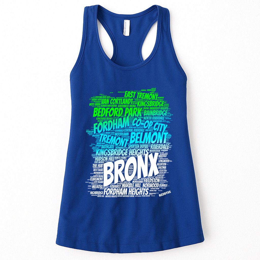 Boogie Down Bronx New York City Pride Map Area Like A Zoo Funny Gift Womens Tank Top