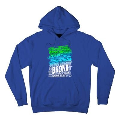 Boogie Down Bronx New York City Pride Map Area Like A Zoo Funny Gift Tall Hoodie