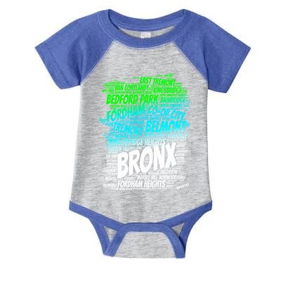 Boogie Down Bronx New York City Pride Map Area Like A Zoo Funny Gift Infant Baby Jersey Bodysuit