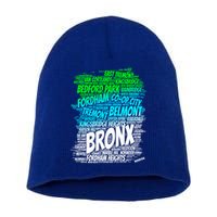 Boogie Down Bronx New York City Pride Map Area Like A Zoo Funny Gift Short Acrylic Beanie