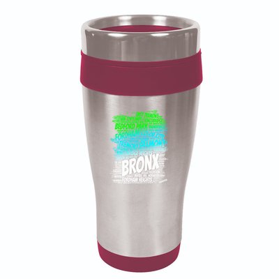 Boogie Down Bronx New York City Pride Map Area Like A Zoo Funny Gift 16oz Travel Tumbler