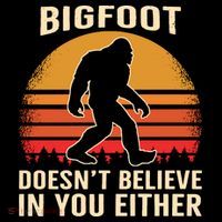 Bigfoot Doesnt Believe In You Either Bigfoot Sasquatch Retro Impact Tech Backpack